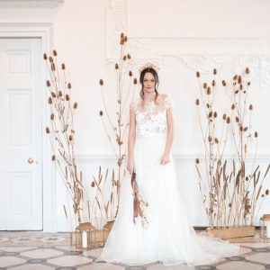 Neutral wedding backdrops natural wedding flower styling Passion for Flowers Compton Verney Shoot