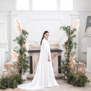 Pampas Grass wedding flowers ceremony backdrop Compton Verney Passion for Flowers 3