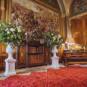 Eastnor Castle Wedding Florist Ceremony Urns