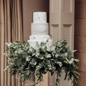 Foliage Skirt for Wedding Cake Base