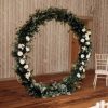 Floral Circle Backdrop wedding moongate Hampton Manor Passion for Flowers