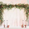 suspended floral backdrop top table